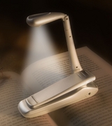 Clip-On Booklight - LED Leselampe - Silber