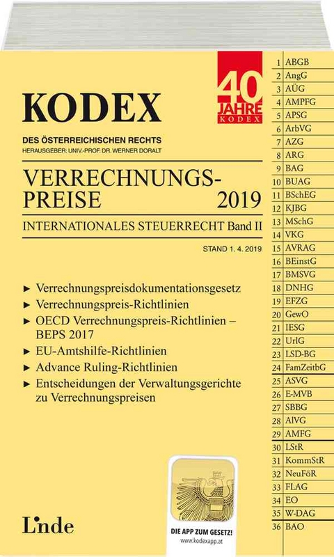 KODEX Verrechnungspreise 2019 - Roland Macho