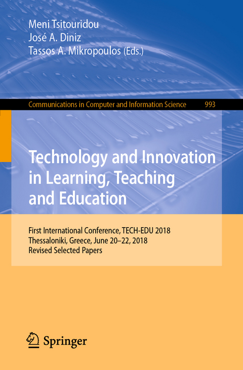 Technology and Innovation in Learning, Teaching and Education - 