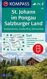 KOMPASS Wanderkarte 80 St. Johann im Pongau, Salzburger Land