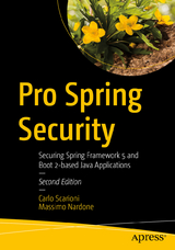 Pro Spring Security - Scarioni, Carlo; Nardone, Massimo