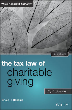 The Tax Law of Charitable Giving - Bruce R. Hopkins