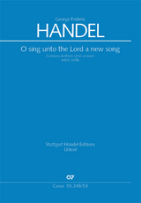 O sing unto the Lord a new song (Klavierauszug) - Georg Friedrich Händel