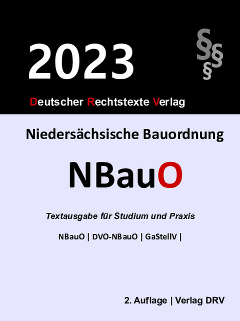 Niedersächsische Bauordnung - Redaktion DRV