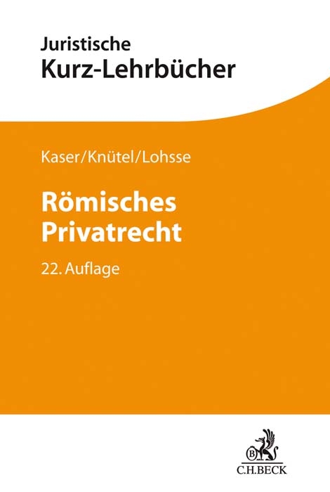 Römisches Privatrecht - Max Kaser, Rolf Knütel, Sebastian Lohsse