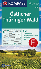 KOMPASS Wanderkarte Östlicher Thüringer Wald - KOMPASS-Karten GmbH