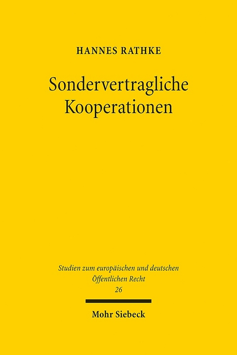 Sondervertragliche Kooperationen - Hannes Rathke