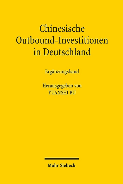 Chinesische Outbound-Investitionen in Deutschland - 