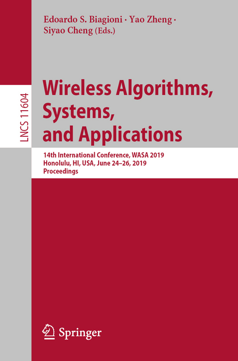 Wireless Algorithms, Systems, and Applications - 