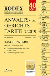 KODEX Anwalts- und Gerichtstarife 7/2019 - Dokalik, Dietmar; Doralt, Werner