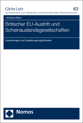 Britischer EU-Austritt und Scheinauslandsgesellschaften - Antonius Mann