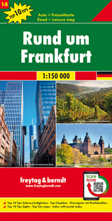 Rund um Frankfurt, Autokarte 1:150.000, Top 10 Tips, Blatt 14 - 