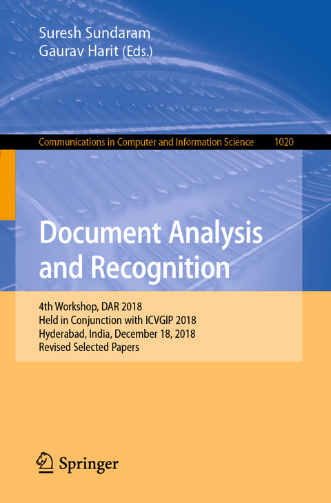 Document Analysis and Recognition - 