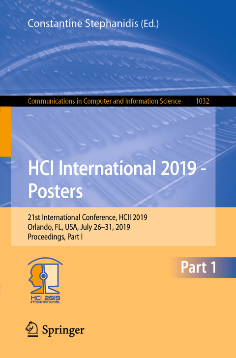 HCI International 2019 - Posters - 