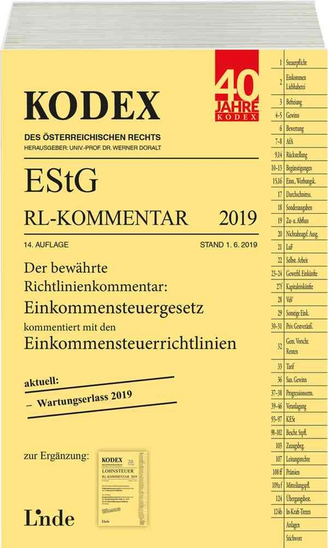 KODEX EStG Richtlinien-Kommentar 2019 - Manfred Bauer