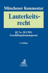 Münchener Kommentar zum Lauterkeitsrecht Bd. 2: Besondere Fallgruppen und Rechtsgebiete, §§ 7a-20 UWG - 