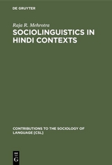 Sociolinguistics in Hindi Contexts - Raja R. Mehrotra