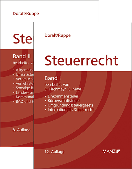 Paket Steuerrecht Band I 12. Aufl. + Band II 8. Aufl. (gebunden) - Werner Doralt, Hans Georg Ruppe