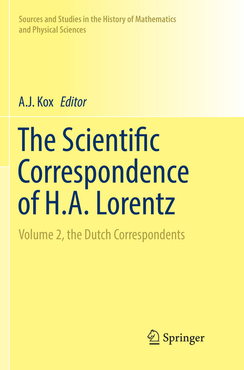 The Scientific Correspondence of H.A. Lorentz - 