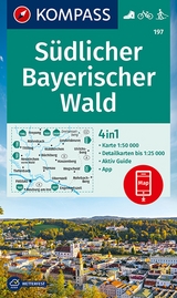 KOMPASS Wanderkarte 197 Südlicher Bayerischer Wald 1:50.000