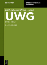 UWG / §§ 3a-7 - 