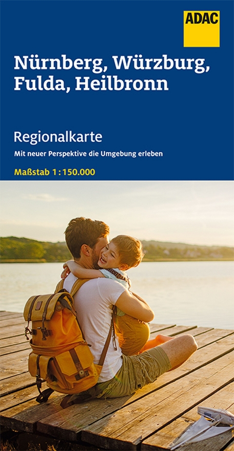 ADAC Regionalkarte 12 Nürnberg, Würzburg, Fulda, Heilbronn 1:150.000