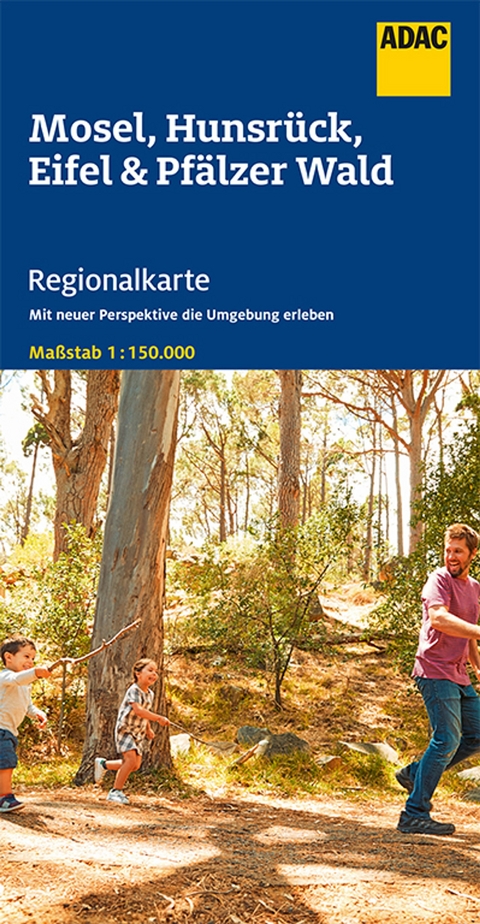 ADAC Regionalkarte 11 Mosel, Eifel, Hunsrück, Pfälzerwald 1:150.000