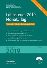 Tabelle, Lohnsteuer 2019 Monat, Tag - Sonderausgabe Juli - 