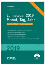 Tabelle, Lohnsteuer 2019 Monat, Tag, Jahr - Sonderausgabe Juli - 