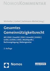 Gesamtes Gemeinnützigkeitsrecht - Winheller, Stefan; Geibel, Stefan J.; Jachmann-Michel, Monika