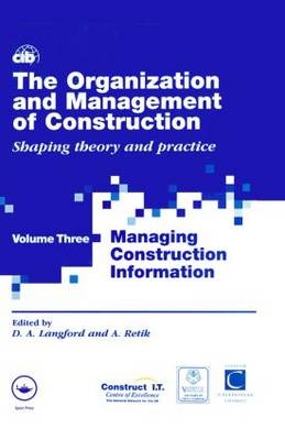 The Organization and Management of Construction - 