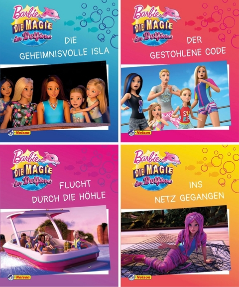 Nelson Mini-Bücher: Barbie Die Magie der Delfine 1-4