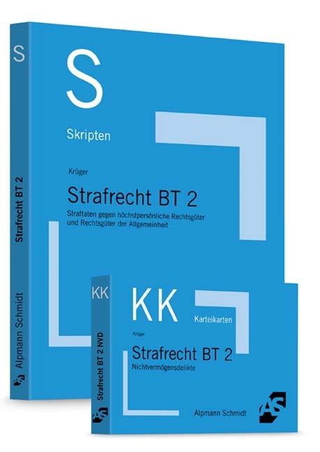 Bundle Krüger/Schäffer, Skript Strafrecht BT 2 + Krüger/Schäffer, Karteikarten Strafrecht BT 2