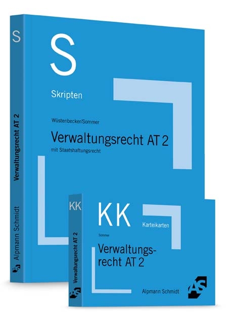 Bundle Wüstenbecker, Skript Verwaltungsrecht AT 2 + Sommer, Karteikarten Verwaltungsrecht AT 2