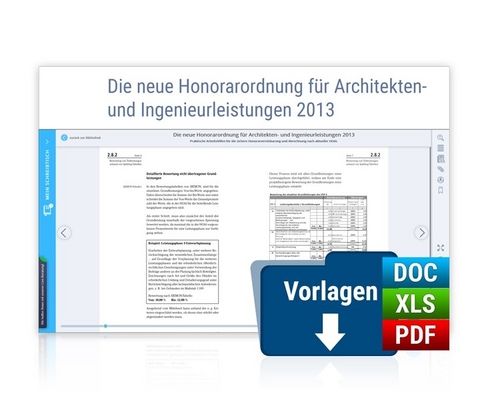 Die neue Honorarordnung für Architekten- und Ingenieurleistungen 2013 - Stefan Dausner, Friedhelm Doell, Birgit Schaarschmidt, Rüdiger M. Schilke, Dr. Schmid  Pirmin, Julian Senders