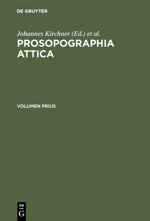 Prosopographia Attica - 