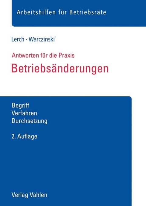 Betriebsänderungen - Sascha Lerch, Katharina Warczinski