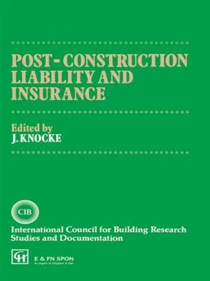 Post-Construction Liability and Insurance - 