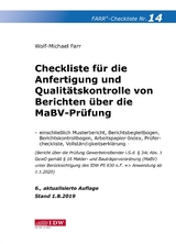 Farr, Checkliste 14 (Berichte MaBV-Prüfung), 6.A. - Farr, Wolf-Michael