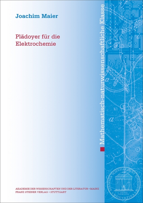 Plädoyer für die Elektrochemie - Joachim Maier