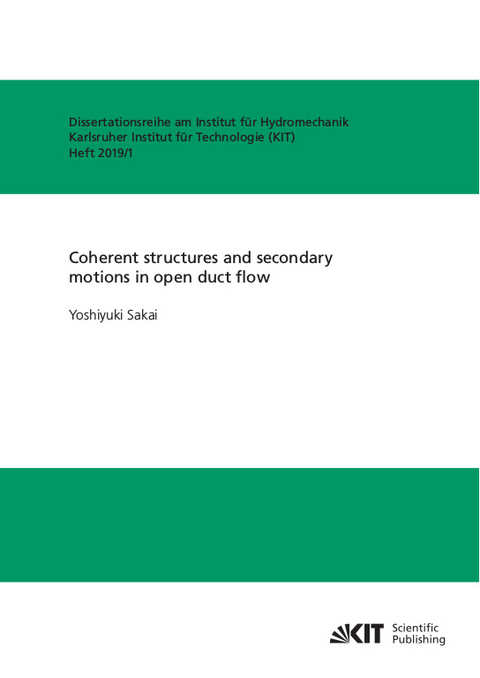 Coherent structures and secondary motions in open duct flow - Yoshiyuki Sakai