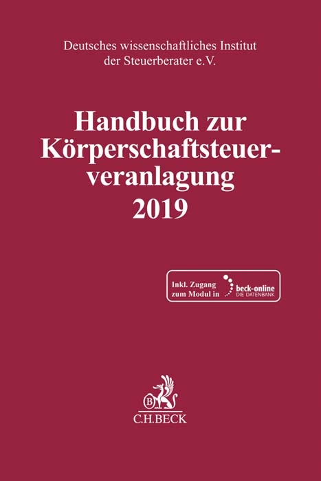 Handbuch zur Körperschaftsteuerveranlagung 2019 - 