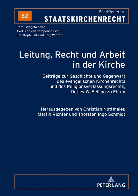 Leitung, Recht und Arbeit in der Kirche - 