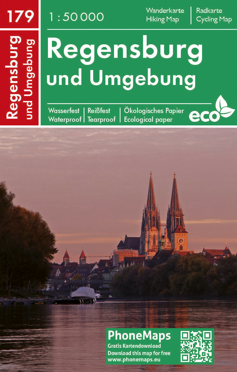 Regensburg und Umgebung, Wander - Radkarte 1 : 50 000 - 