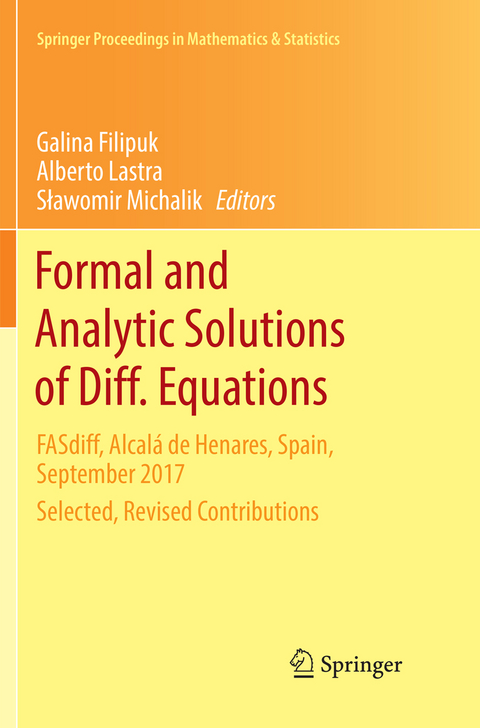 Formal and Analytic Solutions of Diff. Equations - 