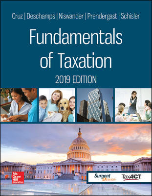 Connect Access Card for Fundamentals of Taxation 2019 Edition - Ana Cruz, Michael Deschamps, Frederick Niswander, Debra Prendergast, Dan Schisler