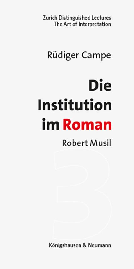 Die Institution im Roman - Rüdiger Campe