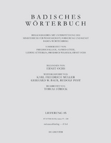 Badisches Wörterbuch / Badisches Wörterbuch. Band V/Lieferung 85 - 