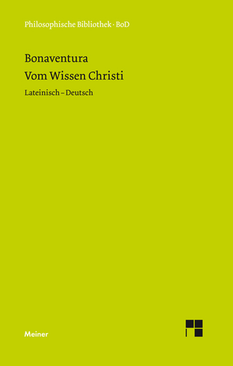 Vom Wissen Christi -  Bonaventura