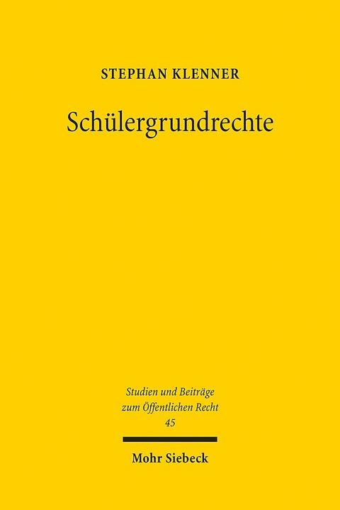 Schülergrundrechte - Stephan Klenner